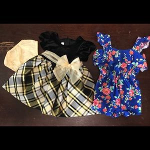 Two baby girl outfits